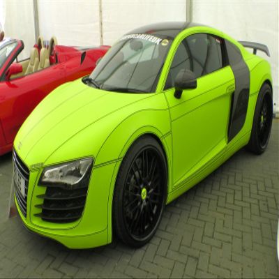 Iconic Arts Audi R-8 Lime Green Car Laminated Poster 24x36