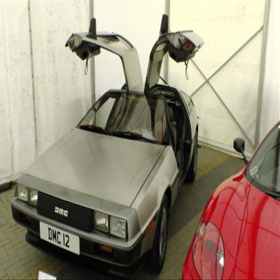 Iconic Arts 1981 Delorean DMC Back to The Future Car Laminated Poster 24x36