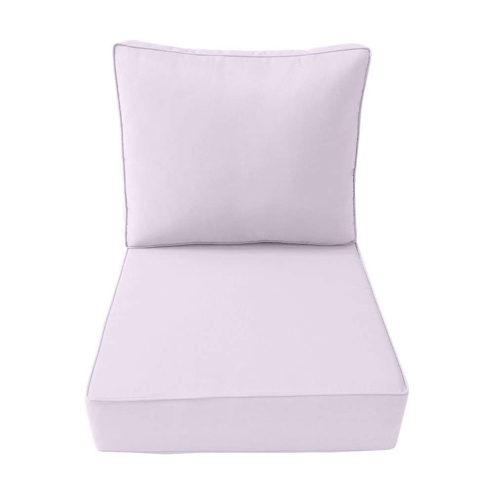 DBM IMPORTS *Cover ONLY*- Outdoor Deep Seat Backrest Pillow Slipcover Piped Trim Large-AD107