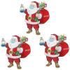 2020 Christmas Ornament Santa in Quarantine Keepsake Unique Luxury Ornament Christmas Tree Hanging Ornaments for Tree Xmas Decoration(3 Pcs) B view 1