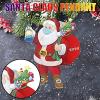 2020 Christmas Ornament Santa in Quarantine Keepsake Unique Luxury Ornament Christmas Tree Hanging Ornaments for Tree Xmas Decoration(3 Pcs) B view 4