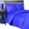 100% Egyptian Cotton Duvet Cover Set, 3 Pieces 500-TC Luxury Soft Bedding Set with Zipper Closure, Twin/Twin XL, Royal Blue Stripe view 1