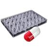 32 cavities creative oval glitter pills tablet shape PC polycarbonate chocolate mold candy mould ice cube molds DIY bakeware view 1