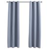Tidyard Blackout Curtains with Rings, Thermal Insulating Window Drapes 37x84 Inches Gray Fabric for Living Room Bedroom Office view 1