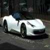 Iconic Arts White Ferrari Pininfarina Car Laminated Poster 24x36 view 1