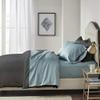 100% Egyptian Cotton 3 Piece Full Duvet Cover and Pillow Shams, Premium Hotel Comforter Quilt Cover, 800 Thread-Count Breathable Sateen-Weave with Zipper Closure, Corner-Ties - Full, Dark Grey view 2