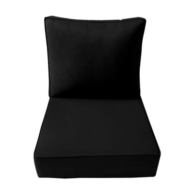 DBM IMPORTS *Cover ONLY*- Outdoor Deep Seat Backrest Pillow Slipcover Piped Trim Large-AD109