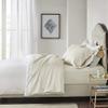 100% Egyptian Cotton 3 Piece Full Duvet Cover and Pillow Shams, Premium Hotel Comforter Quilt Cover, 800 Thread-Count Breathable Sateen-Weave with Zipper Closure, Corner-Ties - Full, White view 2