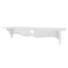 BHDD Coat Rack Hook Floating Ledges White Shelf, Wall Shelf, for Household for Bedroom view 1