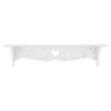BHDD Coat Rack Hook Floating Ledges White Shelf, Wall Shelf, for Household for Bedroom view 2