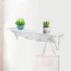 BHDD Coat Rack Hook Floating Ledges White Shelf, Wall Shelf, for Household for Bedroom view 4