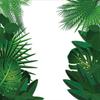 Ambesonne Leaf Duvet Cover Set, Exotic Fantasy Hawaiian Tropical Palm Leaves Floral Graphic Artwork Print, Decorative 3 Piece Bedding Set with 2 Pillow Shams, California King, Green White view 2