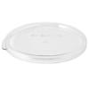 Restaurantware-LIDS ONLY: Met Lux Food Storage Container Lids, 10 Round Marinating Container Lids - Containers Sold Separately, With Date Indicator, Clear Plastic Lids, Dishwashable, Freezable view 1