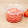 Restaurantware-LIDS ONLY: Met Lux Food Storage Container Lids, 10 Round Marinating Container Lids - Containers Sold Separately, With Date Indicator, Clear Plastic Lids, Dishwashable, Freezable view 3