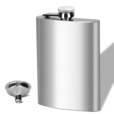 BEDEONE 8 Oz Flask for Men, Leakproof Stainless Steel Flask with Funnel, Ideal for Camping and Gifting