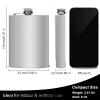 BEDEONE 8 Oz Flask for Men, Leakproof Stainless Steel Flask with Funnel, Ideal for Camping and Gifting view 3