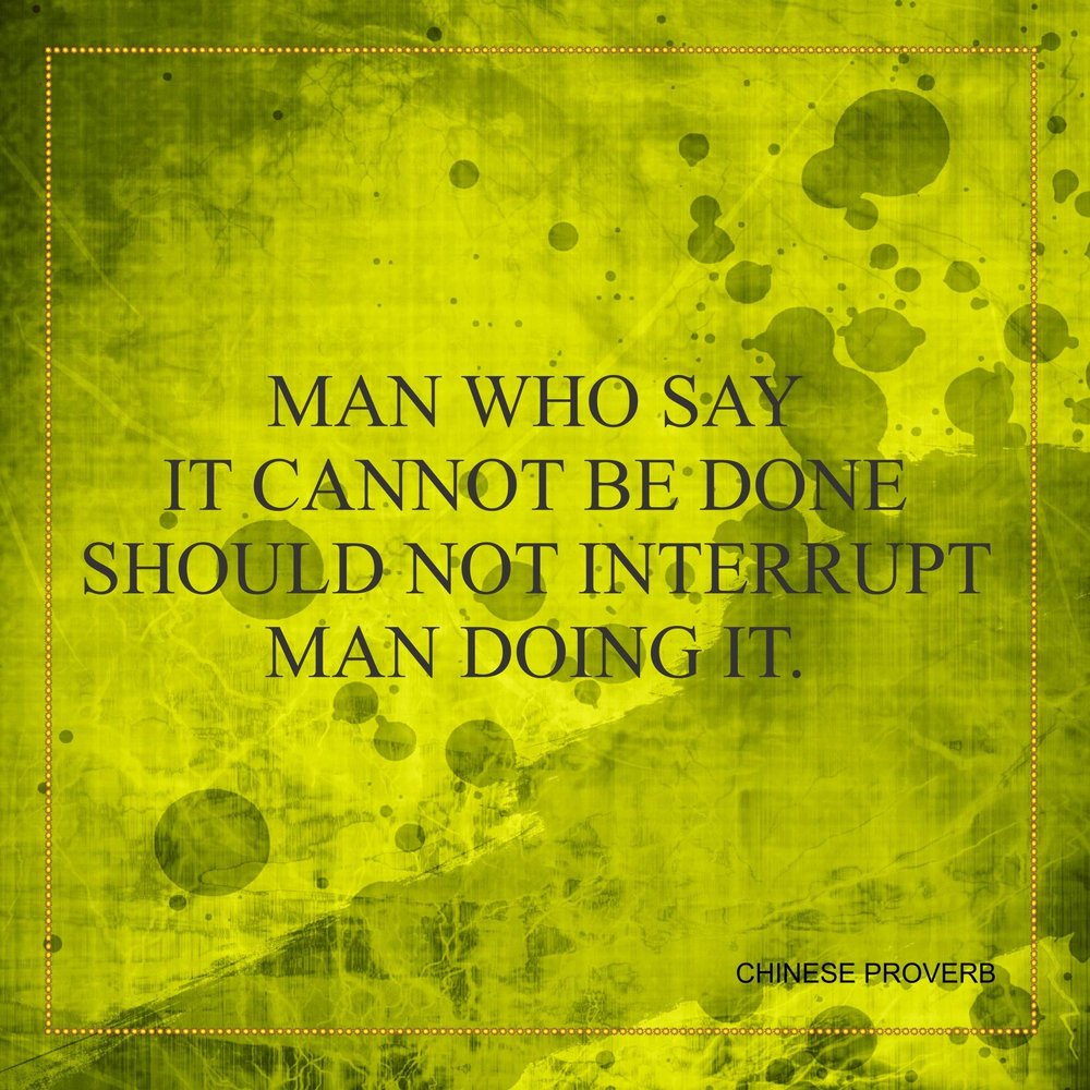 Iconic Arts Chinese Proverb Laminated Poster 18x24