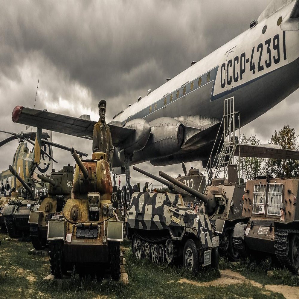 Iconic Arts Military Vehicle Museum Laminated Poster 24x36