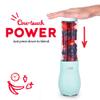 Dash Mighty Mini 10 oz Compact Personal Bottle Blender with Travel Lid, Aqua view 4