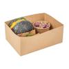 Restaurantware-Bio Tek 8.4 x 6 x 3.5 Inch Burger Trays, 100 Disposable Paper Food Trays - Recyclable, Sturdy, Kraft Paper Movie Snack Trays, For Meals, Snacks, And Baked Goods view 1