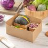 Restaurantware-Bio Tek 8.4 x 6 x 3.5 Inch Burger Trays, 100 Disposable Paper Food Trays - Recyclable, Sturdy, Kraft Paper Movie Snack Trays, For Meals, Snacks, And Baked Goods view 3