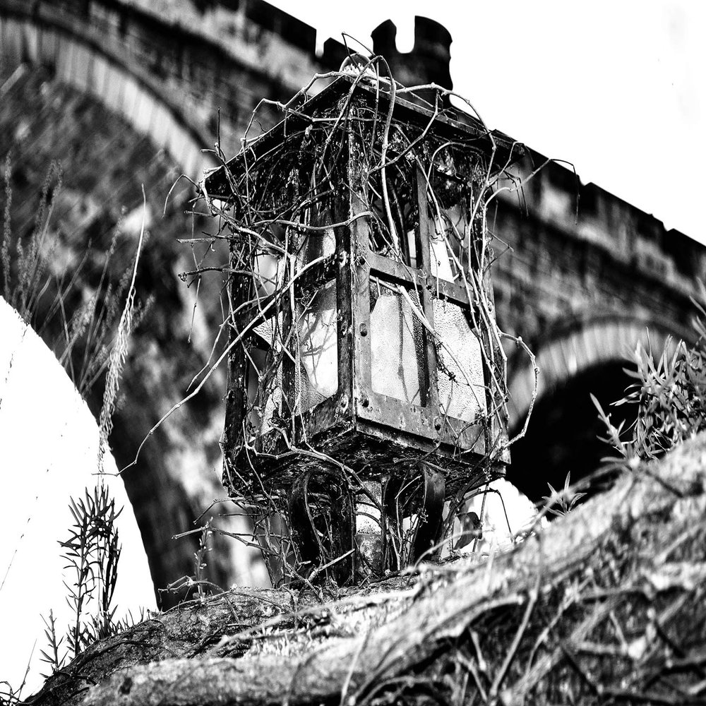 Iconic Arts B/W Artistic Broken Lanten Laminated Poster 18x24