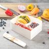Restaurantware Bio Tek 8.4 x 6 x 3.5 Inch Burger Trays 100 Disposable Paper Food Trays - Recyclable Sturdy White Paper Movie Snack Trays For Meals Snacks And Baked Goods view 3