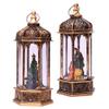 BESPORTBLE 2pcs Retro Hexagonal Wind Lantern Night Light for Christmas Tabletop Decor Warm Light Indoor Decorative Lamp Vintage Style for Holiday Home Decoration view 1