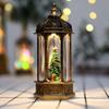 BESPORTBLE 2pcs Retro Hexagonal Wind Lantern Night Light for Christmas Tabletop Decor Warm Light Indoor Decorative Lamp Vintage Style for Holiday Home Decoration view 2