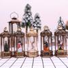 BESPORTBLE 2pcs Retro Hexagonal Wind Lantern Night Light for Christmas Tabletop Decor Warm Light Indoor Decorative Lamp Vintage Style for Holiday Home Decoration view 4