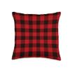 Classic Red & Black Buffalo Plaid Check Pattern Design Throw Pillow view 1