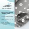 HOME GENIE Shelf Drawer and Cabinet Liner, Durable with Strong Grip, 20 in x 20 FT, Non Adhesive Liners Protect Kitchen Cabinets and Cupboard, Bathroom Drawers and Shelves, Desks, Dots Gray White view 2