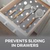 HOME GENIE Shelf Drawer and Cabinet Liner, Durable with Strong Grip, 20 in x 20 FT, Non Adhesive Liners Protect Kitchen Cabinets and Cupboard, Bathroom Drawers and Shelves, Desks, Dots Gray White view 3