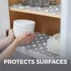 HOME GENIE Shelf Drawer and Cabinet Liner, Durable with Strong Grip, 20 in x 20 FT, Non Adhesive Liners Protect Kitchen Cabinets and Cupboard, Bathroom Drawers and Shelves, Desks, Dots Gray White view 4