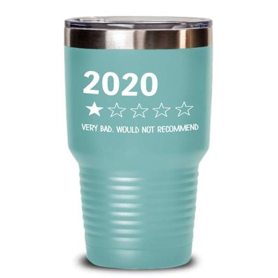 2020 One Star Rating Very Bad Would Not Recommend Tumbler Funny 2020 Sucks Travel Mug 20 or 30 oz Powder Coated Stainless Steel Insulated Coffee Cup f