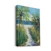 Renditions Gallery Canvas Wall Art Paintings for Home Palm tree Pathway to the Sandy Beach Abstract Hanging Prints for Living Room Office Kitchen Decor - 18"X27" LT15 view 2