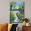 Renditions Gallery Canvas Wall Art Paintings for Home Palm tree Pathway to the Sandy Beach Abstract Hanging Prints for Living Room Office Kitchen Decor - 18"X27" LT15 view 4