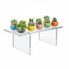 Azar Displays 515379 Acrylic Monitor Risers, Clear Showcase Shelf for Food, Dessert, Jewelry Display Stand, 22"W x 9"H 1/2" view 2