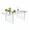 Azar Displays 515379 Acrylic Monitor Risers, Clear Showcase Shelf for Food, Dessert, Jewelry Display Stand, 22"W x 9"H 1/2" view 3