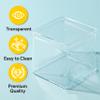 Hammont Acrylic Box - Party Favor Gift Boxes - Clear Cube with Rounded Edges for Gifts, Weddings, Treats, Candies & Accessories - Square Home Storage Boxes | 3x3x3 (12 Pack) view 3