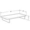 Azar Displays 515373 Acrylic Monitor Risers, Clear Showcase Shelf for Food, Dessert, Jewelry Display Stand view 4