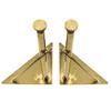 ACXZ Gold Adjustable Furniture Legs 10/11/12inch, Modern Designer Nordic Stainless Steel Feet for Sofa, Couch, Cabinet, TV Stand, Closets, Set of 4 view 2