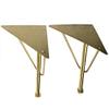 ACXZ Gold Adjustable Furniture Legs 10/11/12inch, Modern Designer Nordic Stainless Steel Feet for Sofa, Couch, Cabinet, TV Stand, Closets, Set of 4 view 4