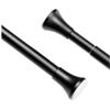 CXYGZLJ Shower Curtain Track, Modern Telescopic Shower Curtain Rod, Stainless Steel Punch-Free, Suitable for Bathroom, Wardrobe, Kitchen, Matt Black Pull Rod (Size : 140-260cm) view 2