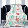 60"x50"-Throw Blanket, Coral and Teal Arrows Printed Lightweight Warm Bed Blanket Microfiber Fuzzy Blanket for Sofa Bed Couch Living Room All Seasons view 1