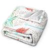 60"x50"-Throw Blanket, Coral and Teal Arrows Printed Lightweight Warm Bed Blanket Microfiber Fuzzy Blanket for Sofa Bed Couch Living Room All Seasons view 2