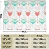 60"x50"-Throw Blanket, Coral and Teal Arrows Printed Lightweight Warm Bed Blanket Microfiber Fuzzy Blanket for Sofa Bed Couch Living Room All Seasons view 3