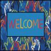 Carpets for Kids 36.42 Hands Together Value Play Rug Rectangle 3ft x 4ft 6in Blue view 1