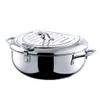 Temperature Controlled Small Deep Fryer, Tempura Small Deep Frying Pan, 304 Stainless Steel Fries, Chicken Cutlet Fryer,20cm view 1