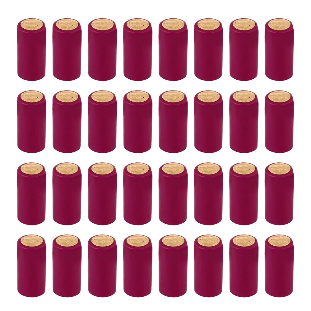 100pcs Red Wine Bottle Heat Shrinkable Cap Wine Heat Shrink Sealing